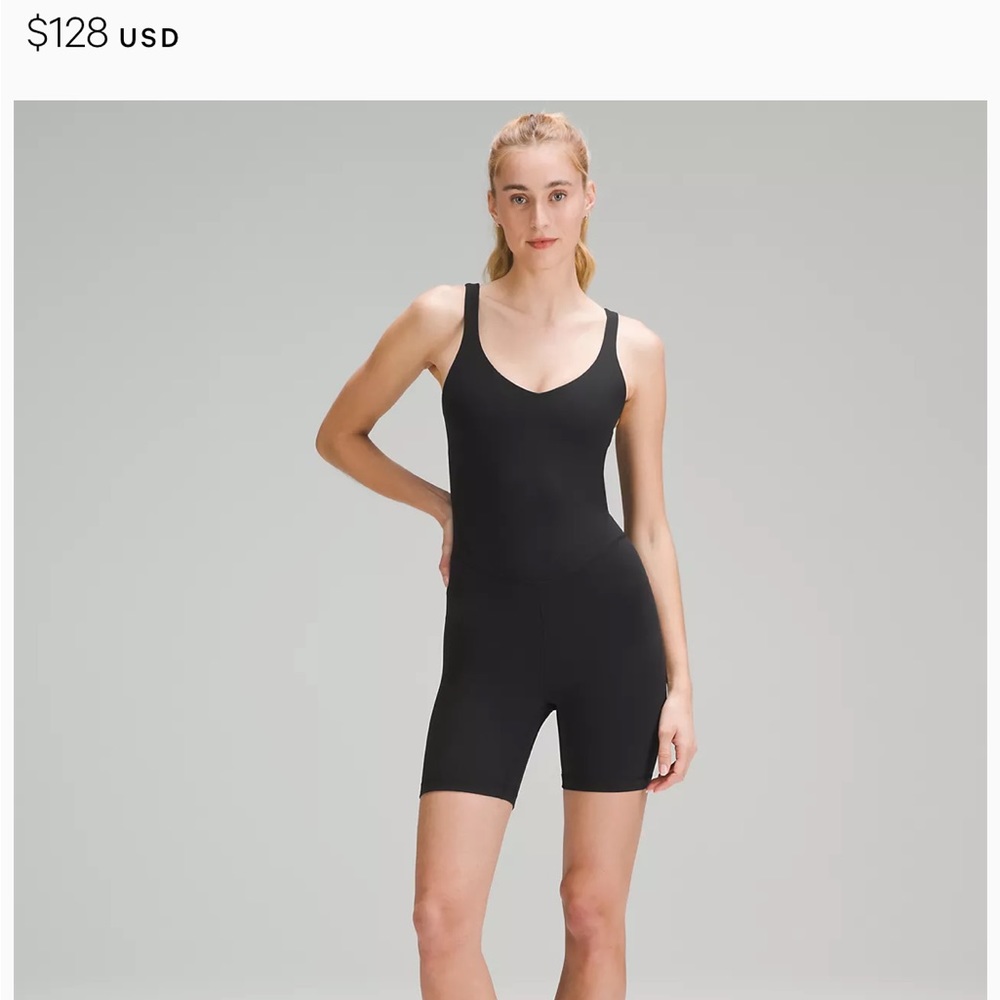 Lululemon Align Bodysuit 6” in black